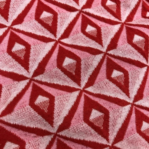 Isle by Melis Kozan Funnel Neck Short sleeve Geometric Womens XLarge Top - Picture 5 of 7